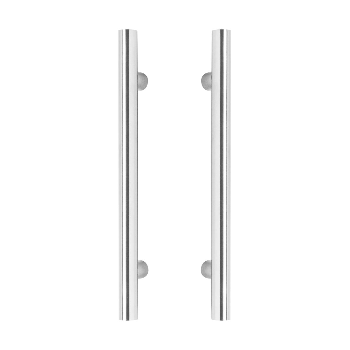 Poignées de porte Intersteel par paire forme T 500x80x30 Centre à centre Inox 300