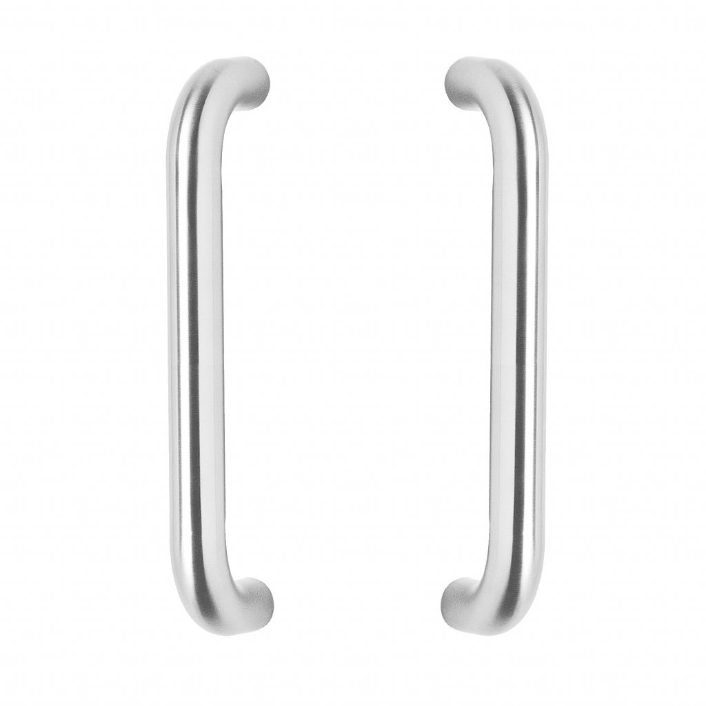 Intersteel Door handles per pair U shape 330x80x30 center to center 300 stainless steel