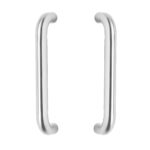 Intersteel Door handles per pair U shape 630x80x30 center to center 600 stainless steel