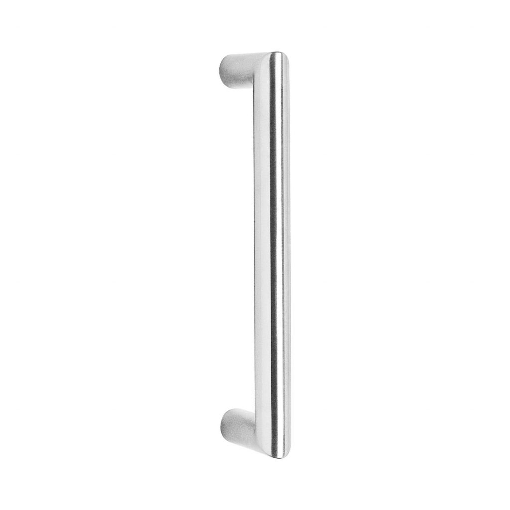 Intersteel Door handles per pair straight 90° 220x65x20 center to center 200 stainless steel