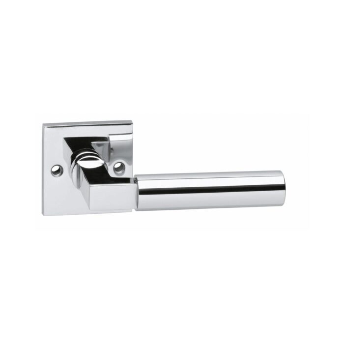 Intersteel Deurkruk Bau Stil op vierkant rozet chroom
