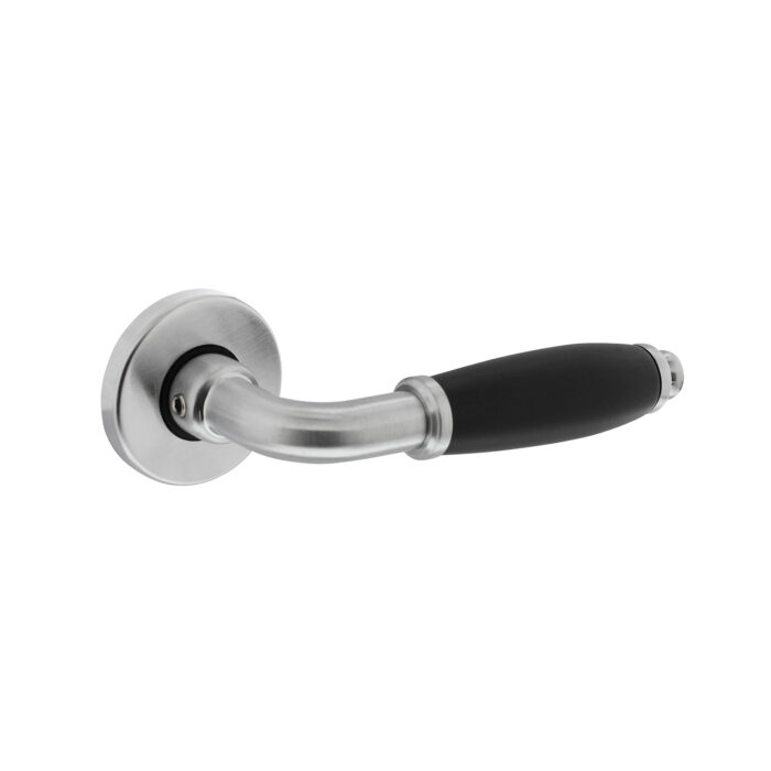 Intersteel Deurkruk Courgette met rozet o49x7mm verdekt mat chroom