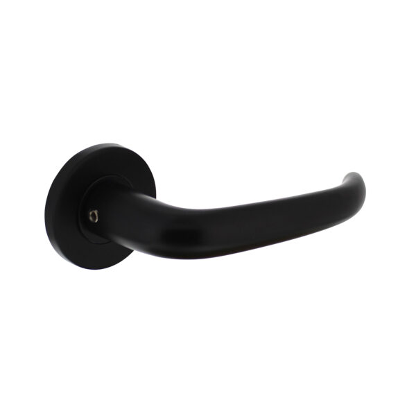 door handle Sabel, on rosette, black