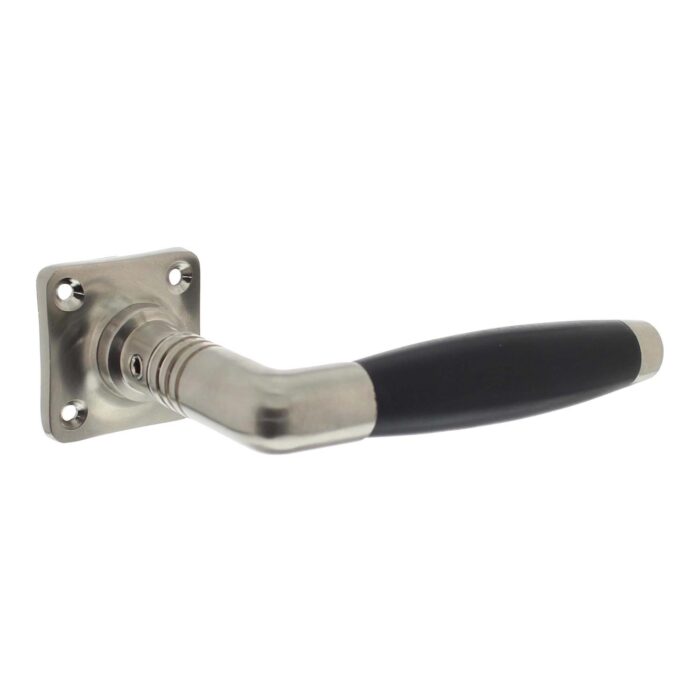 Intersteel Poignée de porte Ton Basic avec rosace carrée nickel matebenwood