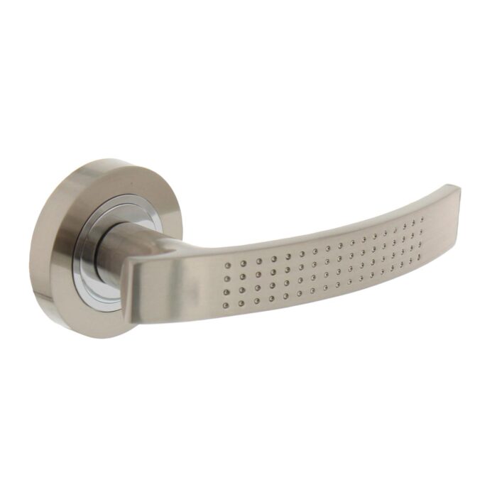 Intersteel Door handle William on rosette nickel matt
