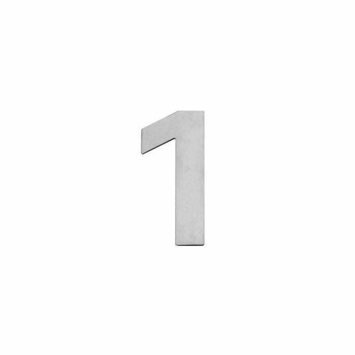 Intersteel Numéro de maison 1 150x2mm acier inoxydable brossé