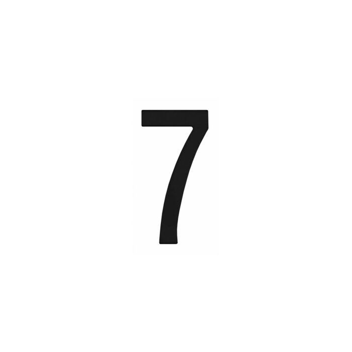 Intersteel | House number 7 | Stainless Steel Matt Black