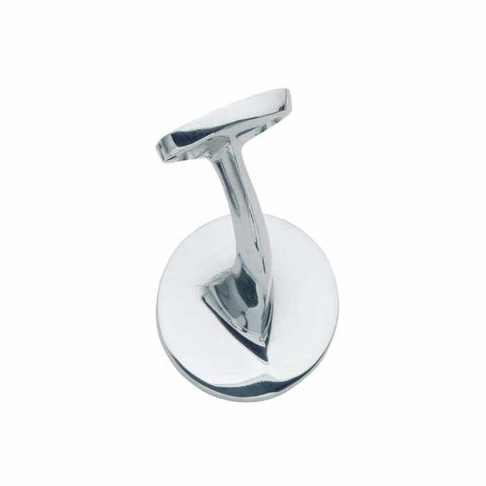 Interacier | Support de main courante selle creuse | Chrome