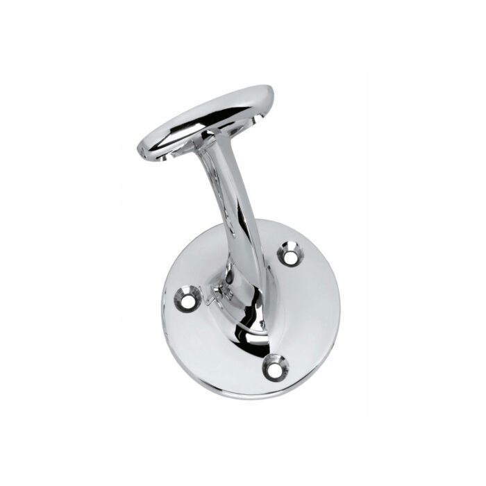 Interacier | Support de main courante à visser creux | Chrome