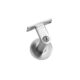 Intersteel Handrail holder heavy with hollow saddle, brushed stainless steel