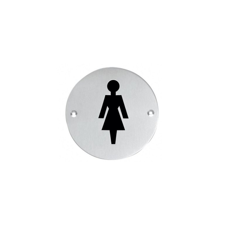 Intersteel Icon ladies toilet round brushed stainless steel