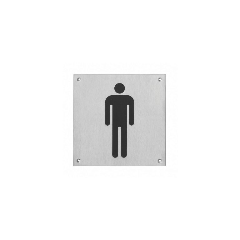 Intersteel Icon WC pour hommes grand en acier inoxydable brossé