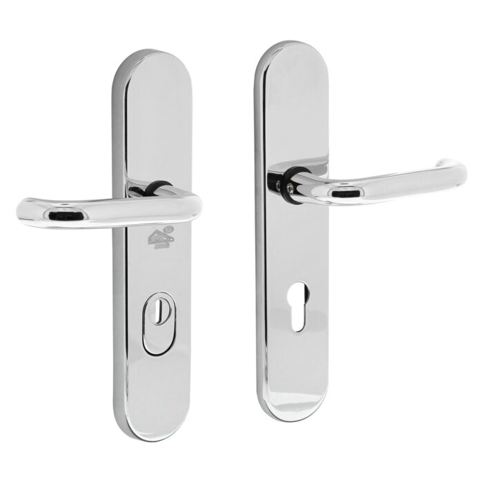 Interacier | SKG*** Protection contre l&#39;arrachage du noyau du raccord de sécurité | PC72mm | Ovale | Chrome