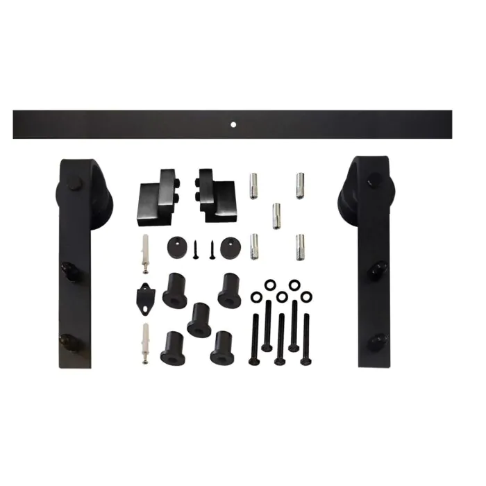 Interacier | Système de porte coulissante Basic | Noir mat