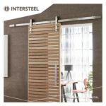 Intersteel Sliding door system Basic brushed stainless steel 3