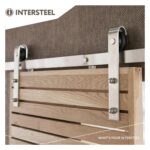 Intersteel Sliding door system Basic brushed stainless steel 4