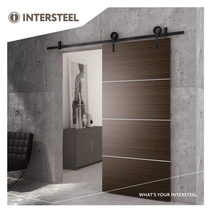 Intersteel Schuifdeursysteem Modern mat zwart 2