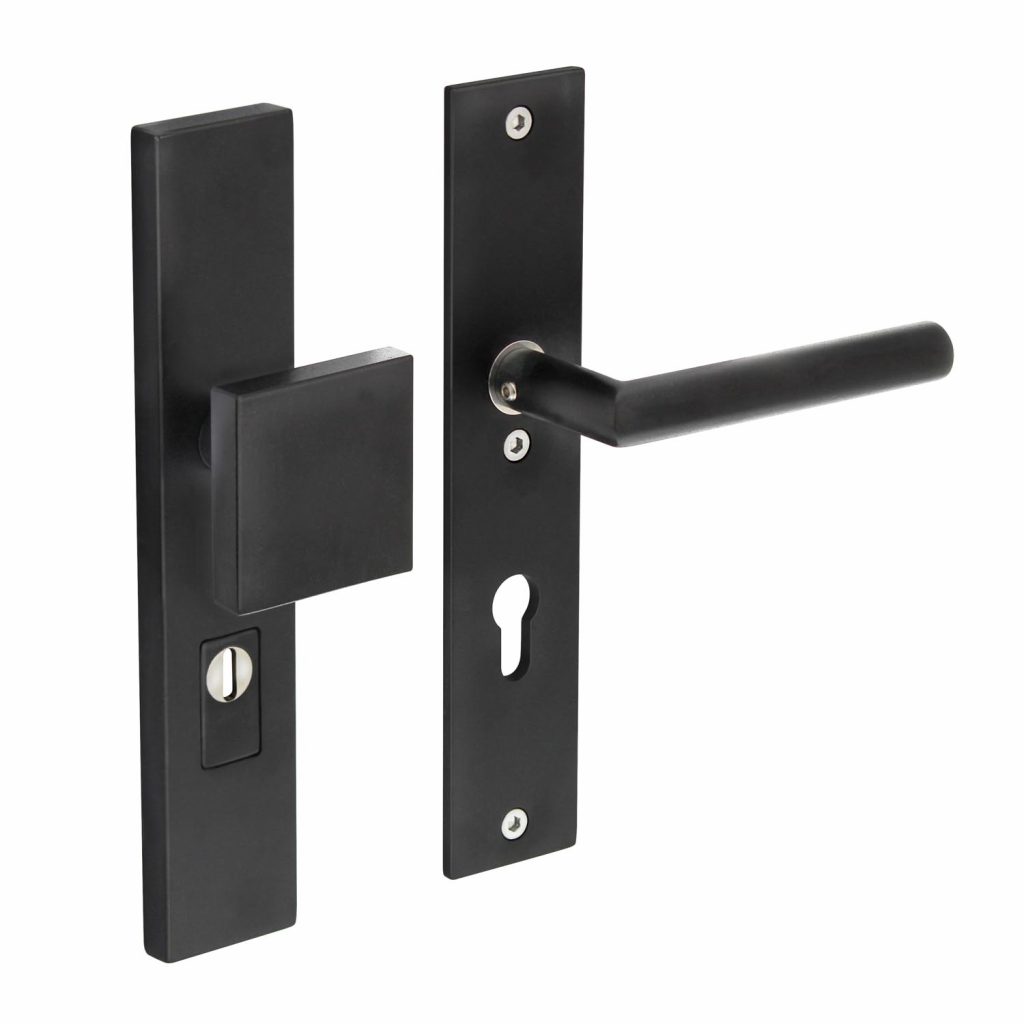 exterior door fitting Intersteel-0023&gt;396336Z_voordeurbeslag-rectangular-matt-black