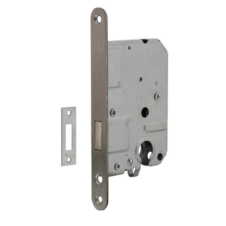 Intersteel Residential cylinder cabinet lock 55 mm brushed stainless steel