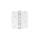 Ball bearing hinge 89 x 89 mm with round corner brushed stainless steel incl. screws