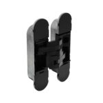Invisible concealed hinge 130 x 30 mm matt black 3D adjustable