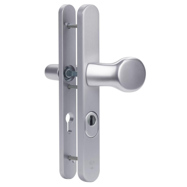 Dieckmann Brabant renovation narrow door front door fitting with fixed handle and rounded shield D326XXL
