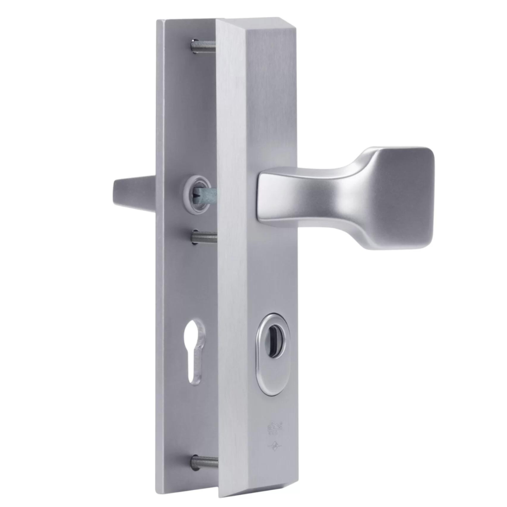 Dieckmann Alpha front door fitting with fixed handle D7011N