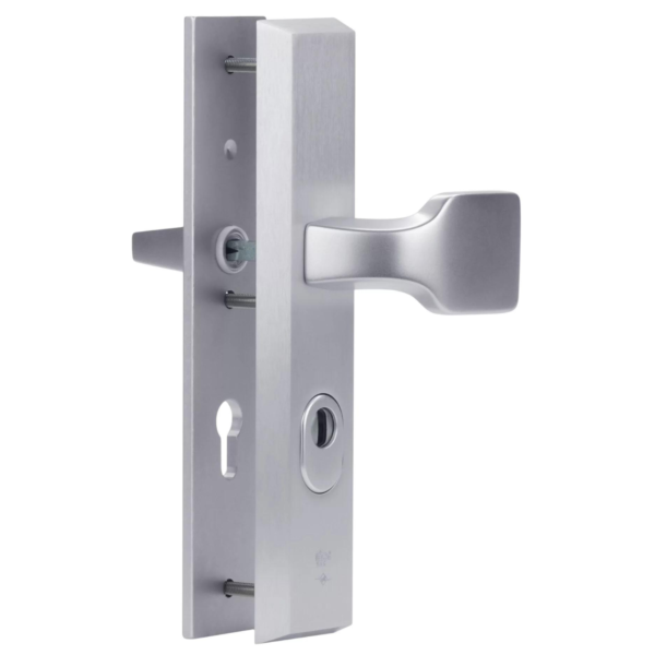 Dieckmann Alpha renovation front door fitting with fixed handle D7011N XXL version