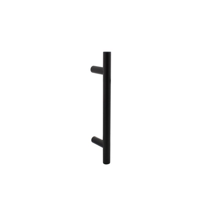 Intersteel Poignée de porte modèle T Ø 20 mm – 300 mm noir mat