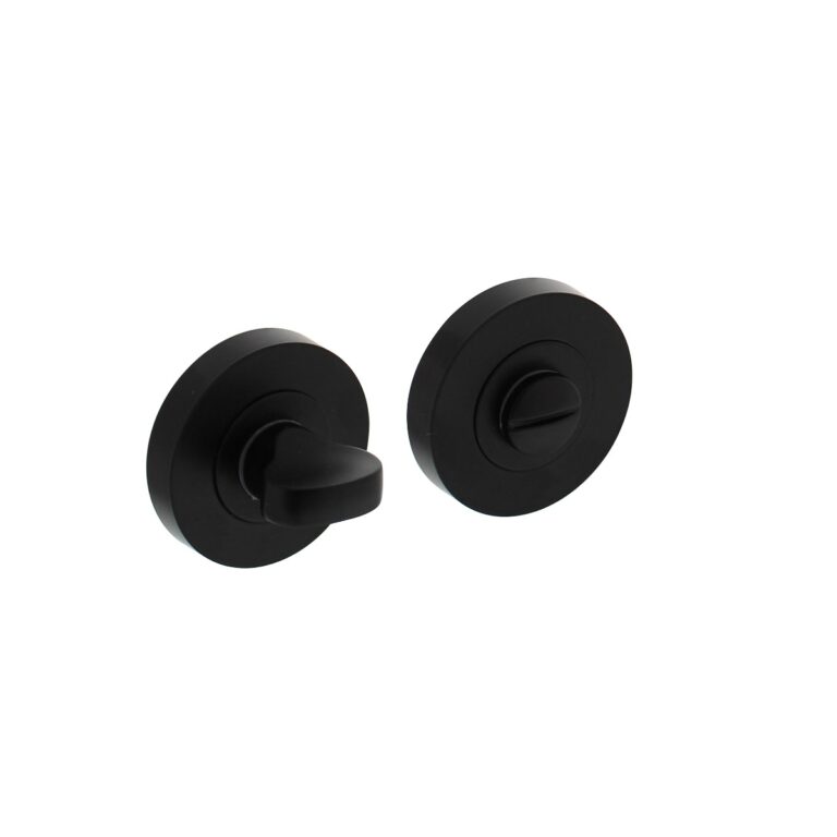 ART. NO.: 0023.347660 ROSETTE WITH TOILET/BATHROOM CLOSURE 52X10MM MATT BLACK