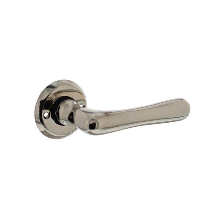 Intersteel door handle trento with round rosette 50x5 mm nickel