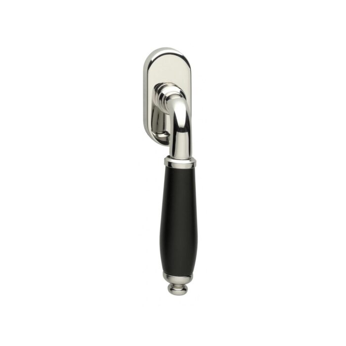 Interacier | Poignée de fenêtre Courgette | Nickel/Noir