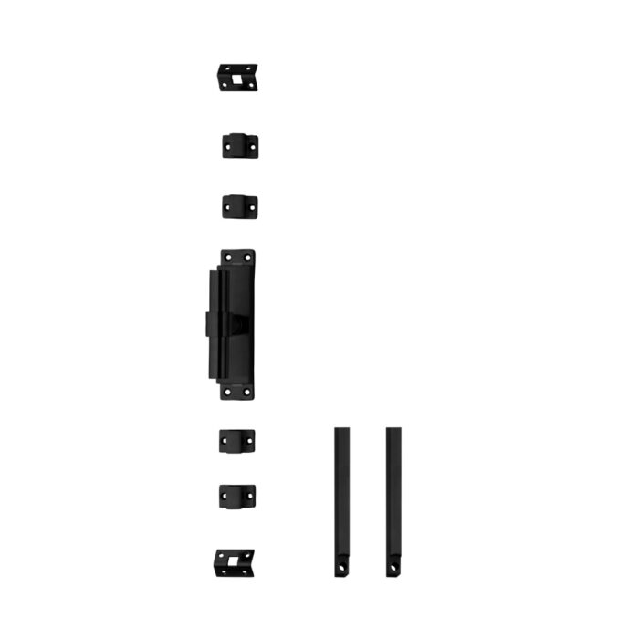 Intersteel | Kruk-espagnolet links T-recht met stangenset | 2X1245mm | Zwart