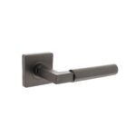 Intersteel Door handle, Bau-Stil door handle on square rosette