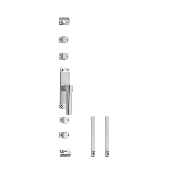 Intersteel | Kruk-espagnolet | Rechts L-recht met stangenset 2x1245mm | RVS Geborsteld