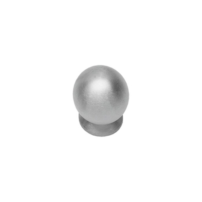 Interacier | Bouton de meuble 20mm | Convexe | Acier inoxydable brossé