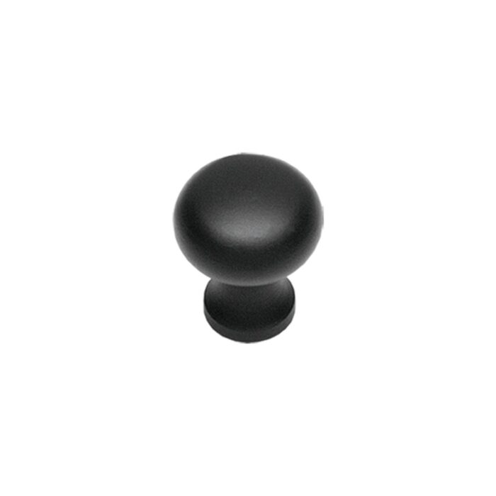 Intersteel | Furniture knob | Mushroom 30mm | Wrought Iron Black