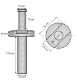 DX - Exceptor Doorbell Holder Inward-turning - SKG V1® Stainless Steel