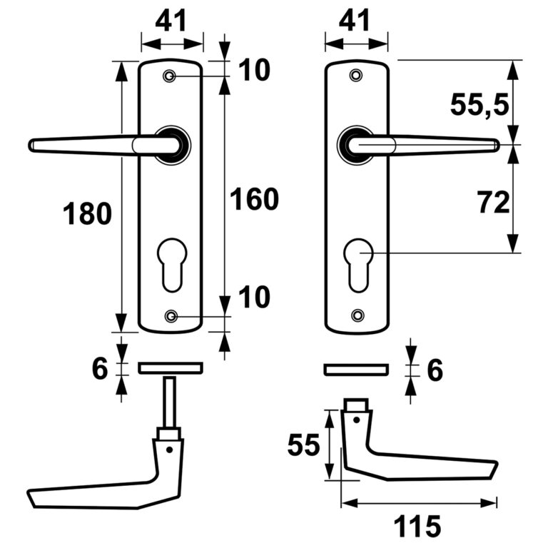 AXA Interior door fittings