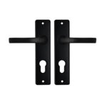 AXA Interior door fittings, interior door fittings edge handle block PC72 black