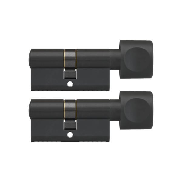 Knop-cilinder-zwart-plura