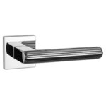 aprile solid door handle larice, Door handle Larice Chrome Polished On Square Rosette