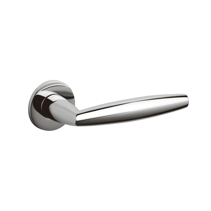 Olivari | Poignée de porte Aurelia sur la rosette | Chrome