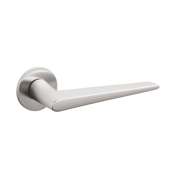 Olivari | Door handle nina on rosette | Stainless steel Mat Titan Pvd