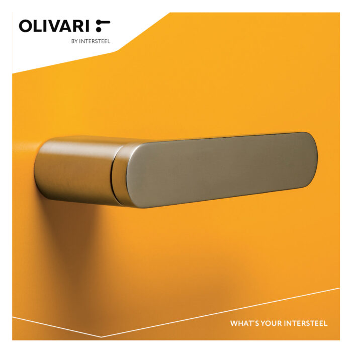 POIGNÉE DE PORTE OLIVARI RADIALE CHROME MAT2