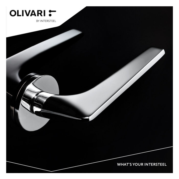 OLIVARI DEURKRUK TWIST OP ROZET CHROOM2