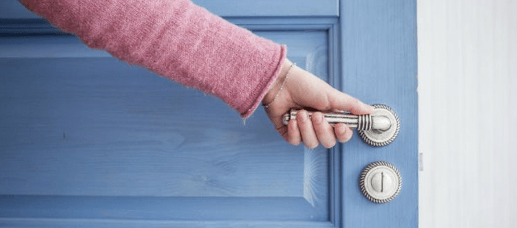 Replace door handle spring
