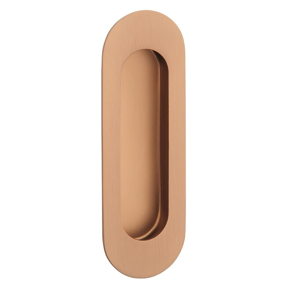 Copper sliding door bowl with rounded corners from the Sterk brand