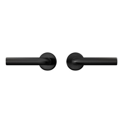 AXA Interior door fittings Click Door handles on rosettes around handle L Black