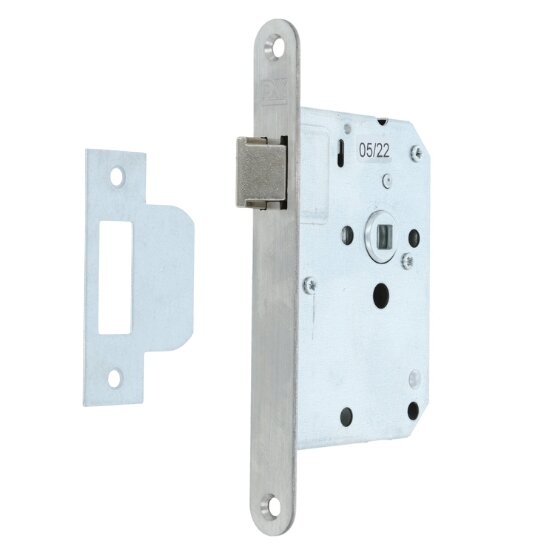 Dulimex Residential Building Barrel lock round stainless steel front plate